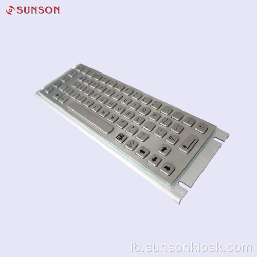 Metalic Keyboard fir Informatiounskiosk